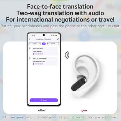 NexvoHub™ AI Translator Earbuds with Smart Display